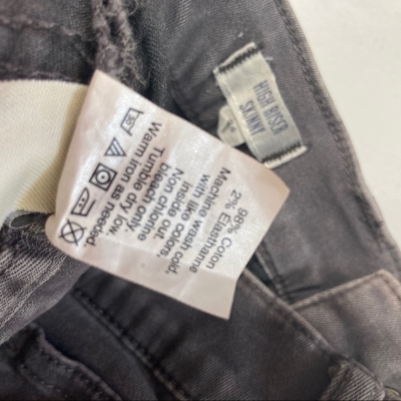Madewell high rise skinny jeans grey size 24 - Picture 5 of 7